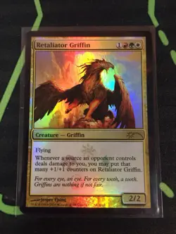 MTG Magic The Gathering Retaliatory Griffin Foil Promo Commander - Image 1