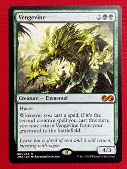 MTG 1X Vengevine X1 Ultimate Masters Magic - NM/MT - Image 1