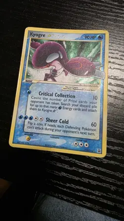 2005 Pokemon TCG EX Delta Species Gold Star Kyogre 112/113 Holo - Image 1
