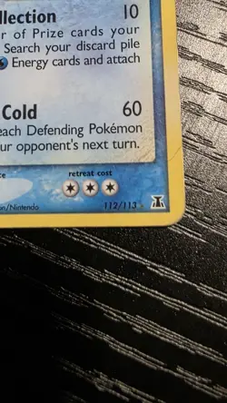 2005 Pokemon TCG EX Delta Species Gold Star Kyogre 112/113 Holo - Image 5