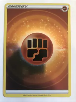 Pokemon TCG Lost Origin Fighting Energy Reverse Holofoil NM - Image 1