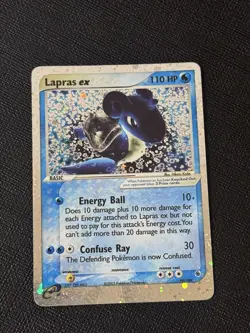 Pokemon TCG Lapras EX Ruby and Sapphire Holo Ultra Rare Card 99/109 - Image 1