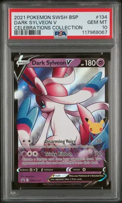 2021 Pokemon SWSH Dark Sylveon V Celebrations Collection PSA 10 GEM MINT - Image 1