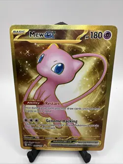 Mew ex 151 Gold Metal Promo Pokemon TCG 205/165 Ultra Rare Scarlet & Violet - Image 1