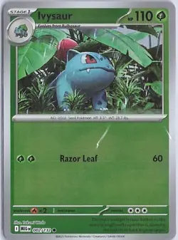 Ivysaur 002/132 - Reverse Holo - Pokemon TCG: Mega Evolution - NM - Image 1