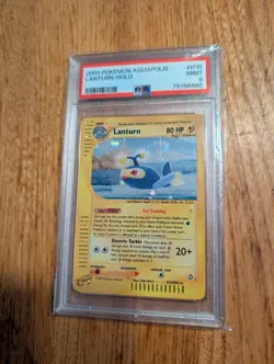 Pokemon Lanturn Aquapolis E Reader Holo H15/H32 2003 PSA 9 - Image 1