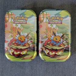 Pokemon TCG: Prismatic Evolutions Mini Tin Jolteon (x2) - Brand New/Sealed - Image 1