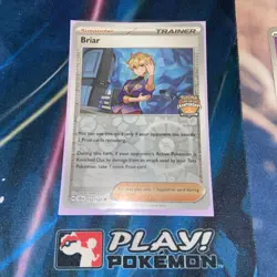 Pokemon Briar 132/142 - Competitor - Stellar Crown - Regional Promo - Image 1