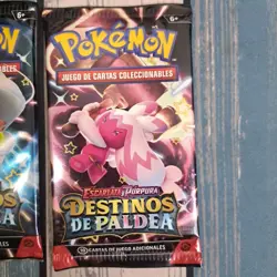 4X Pokemon Destinos De Paldea Espanol / Spanish Booster Pack Art Set Escar y Pur - Image 5
