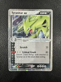 Pokemon TCG: Tyranitar EX (Holo) Ultra Rare 017/017 Pop Series 1 - Image 1