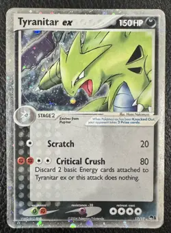 Pokemon TCG: Tyranitar EX (Holo) Ultra Rare 017/017 Pop Series 1 - Image 2