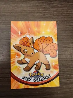 Pokemon Topps TV Animation Edition #37 Vulpix! Blue Logo! - Image 1