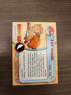 Pokemon Topps TV Animation Edition #37 Vulpix! Blue Logo! - Image 2