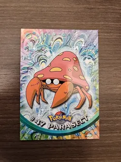 Pokemon Topps TV Animation Edition #47 Parasect! Black Logo! - Image 1