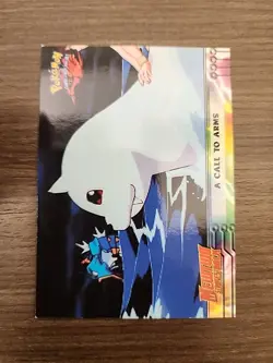 Pokemon Topps Movie Animation Edition #16 A Call To Arms! Blue Logo - Image 1