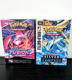 Pokemon FUSION STRIKE + SILVER TEMPEST BUILD BATTLE KIT Colpo Fusione Mew Lugia - Image 1