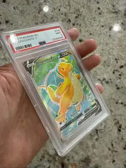 POKEMON 2022 GO DRAGONITE Full Art V #076 PSA 9 Mint RARE 2 - Image 3