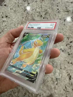 POKEMON 2022 GO DRAGONITE Full Art V #076 PSA 9 Mint RARE 2 - Image 4