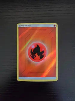 Fire Energy - 2019 Pokemon Hidden Fates Reverse Holo - FREE SHIPPING - NM/MINT - Image 1