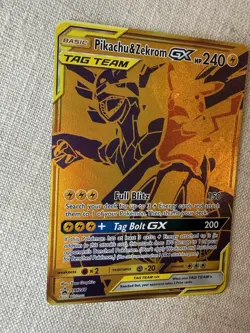 Pokemon TCG SM248 Pikachu & Zekrom GX Tag Team Black Star Promo Ultra Rare Holo - Image 3