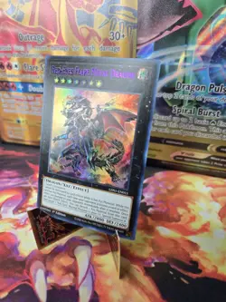 YUGIOH TCG RED-EYES FLARE METAL DRAGON LDS1-EN015 ULTRA 1ST EDITION Purple LP - Image 2