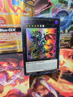 YUGIOH TCG RED-EYES FLARE METAL DRAGON LDS1-EN015 ULTRA 1ST EDITION Purple LP - Image 3
