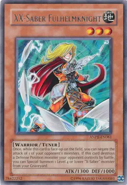 Yugioh XX-Saber Fulhelmknight ANPR-EN081 Rare Unl Ed VLP - Image 1