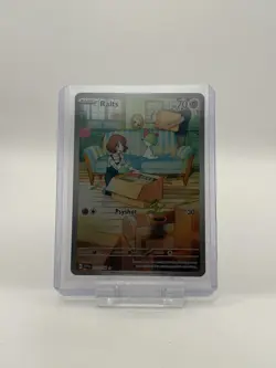Pokemon TCG Ralts Scarlet & Violet Base Set Holo Illustration Card 211/198 - Image 1