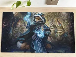 MTG Jace, the Mind Sculptor Table Playmat TCG CCG Trading Card Game Mat Mousepad - Image 1