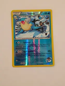 Pokemon Team Aqua's Sealeo REVERSE HOLO RH Card LP DOUBLE CRISIS 4/34 - Image 1