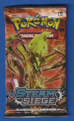Pokemon "Steam Siege" 10-Card Sealed Booster Pack (Yveltal) X1 - Image 1