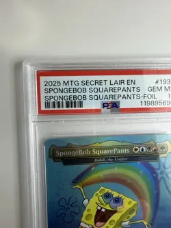 2025 MTG SpongeBob SquarePants Secret Lair Foil PSA 10 Trading Card Game TCG - Image 2