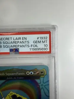 2025 MTG SpongeBob SquarePants Secret Lair Foil PSA 10 Trading Card Game TCG - Image 3