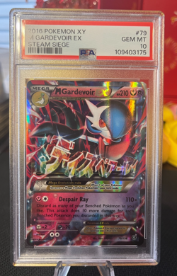 Pokemon TCG M Gardevoir EX 79/114 XY Steam Siege Pokemon card PSA 10 GEM MINT - Image 1