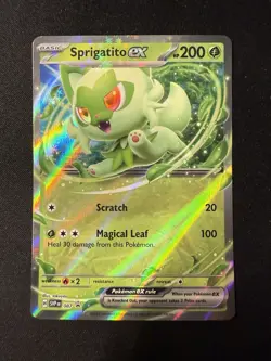 Pokemon TCG Sprigatito EX 087 Black Star Promo Card (NM Condition) - Image 1