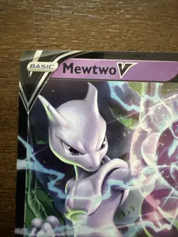 Pokemon Go Mewtwo v Holo Rare Card 30/78 Near Mint - Image 3