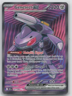 Pokemon Card Genesect ex - Secret Rare SV: Black Bolt 161/086 NM - Image 1