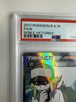 2011 Pokemon Noble Victories Full Art Holo Trainer Trading Card Game TCG PSA 8 - Image 2