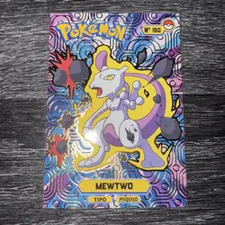 1997 POKEMON KANTO ATTACK Card #150 MEWTWO Peru Edition Foil - Image 1