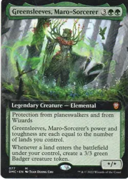 MTG: Dominaria United Commander: Extended Art Greensleeves, Maro-Sorcerer LP Con - Image 1