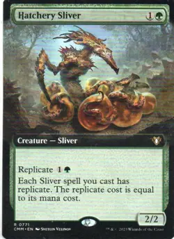 MTG: Commander Masters: Extended Art Hatchery Sliver: Lightly Played Condition - Image 1
