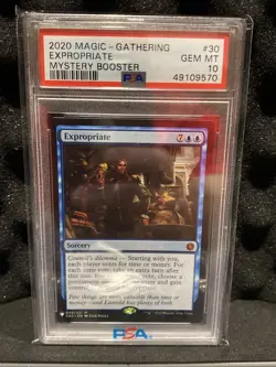 PSA 10 Gem MTG Magic the Gathering Expropriate Mystery Booster Blue Mythic - Image 1