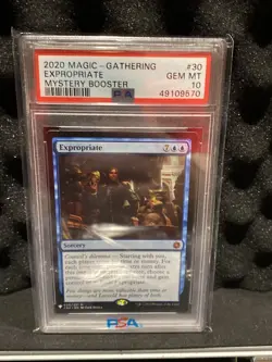PSA 10 Gem MTG Magic the Gathering Expropriate Mystery Booster Blue Mythic - Image 2