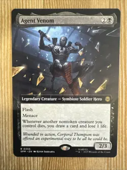 MTG - Agent Venom - Extended - SPM 255 - Non Foil - NM - Image 1