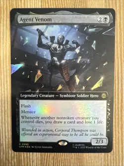 Agent Venom - Foil Extended Art SPM NM MTG - Image 1