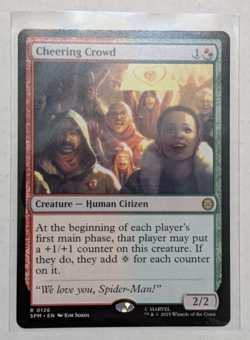 2025 MTG Magic the Gathering - Spider-Man - Cheering Crowd - R #126 - Image 1
