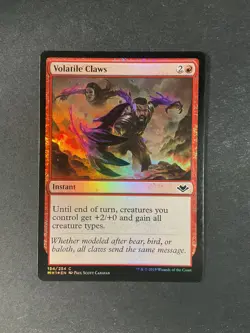 Volatile Claws - Foil - Modern Horizons - Magic the Gathering - MTG - Image 1