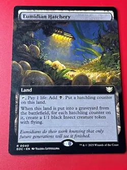 1x BORDERLESS EUMIDIAN HATCHERY - Edge of Eternities - MTG - Magic the Gathering - Image 1