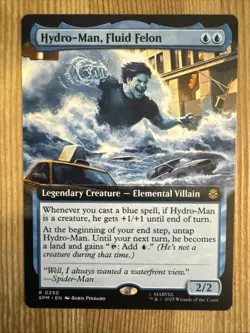 Hydro-Man, Fluid Felon - Extended Art SPM NM MTG - Image 1