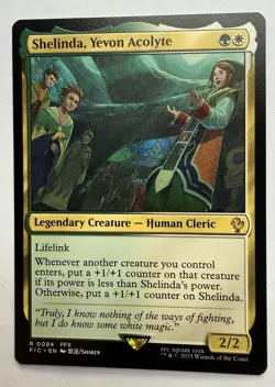 x1 Shelinda, Yevon Acolyte R MTG Commander: Final Fantasy M/NM, English - Image 1